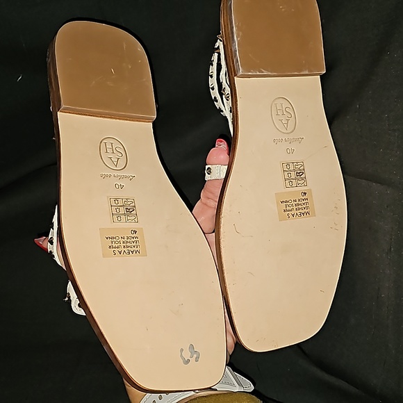 ASH Maeva Sandal size 40 size 10 cream color new - Picture 3 of 5